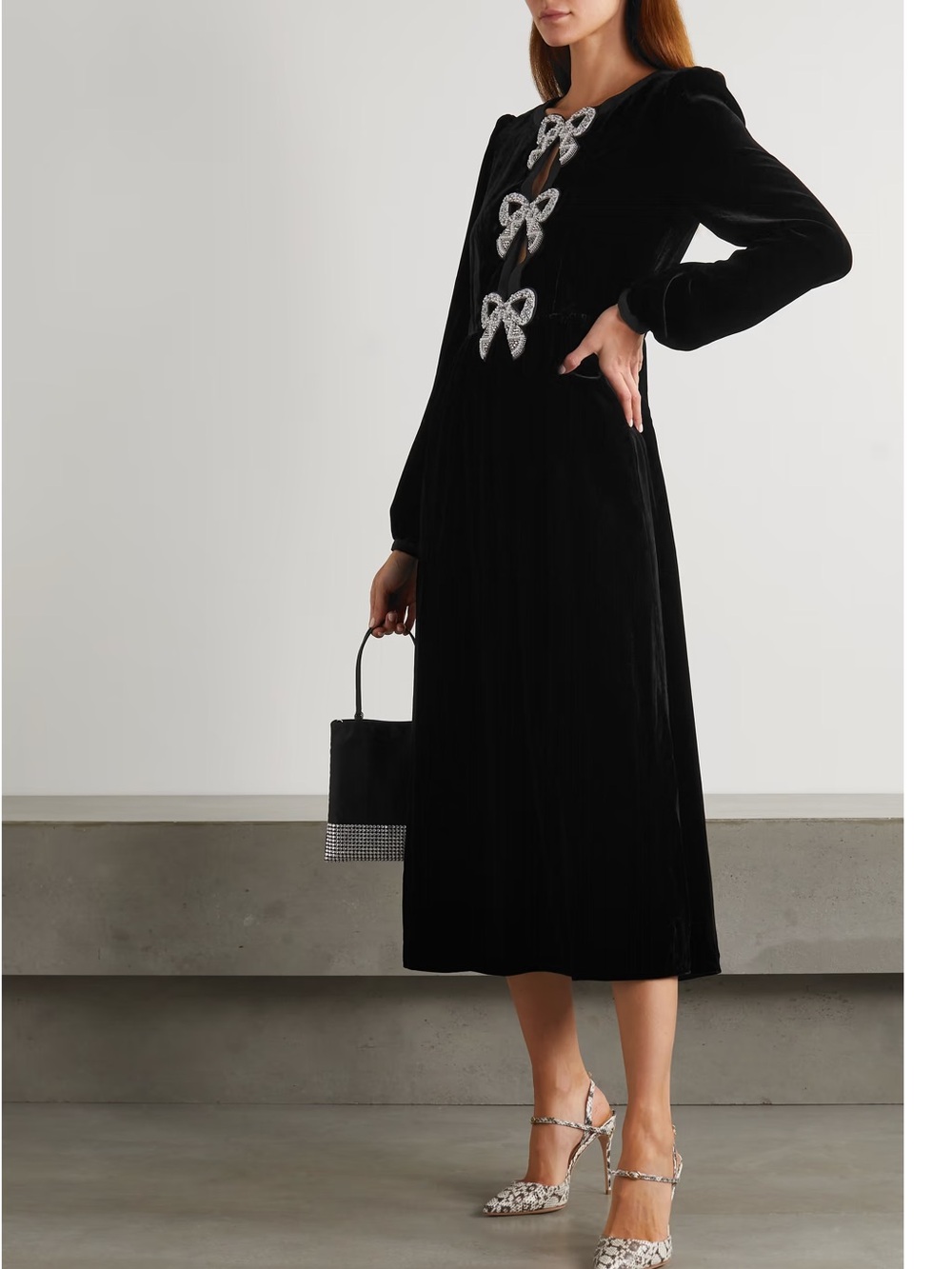 SALONI Camille Bows Dress size 8 NWT - Picture 3 of 8